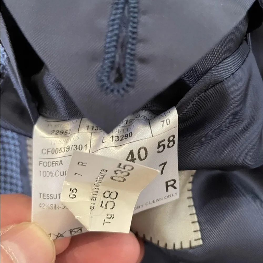 CANALI made in italy Silk Linen Wool‎ Puppytooth Check Jacket Size 48 R $1895